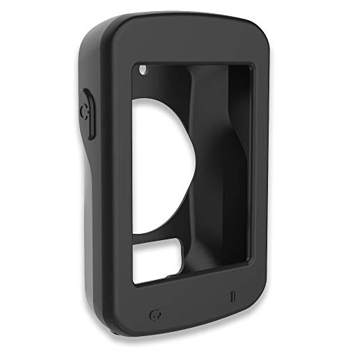 subtel® Tapa Trasera Compatible con Garmin Edge 820 / Edge Explore 820 Silicone Funda Protectora Case Cover Etui Sleeve Negro