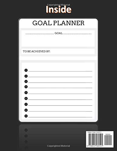 SUCCESS DOES NOT CONSIST IN NEVER MAKING MISTAKES BUT IN NEVER MAKING THE SAME ONE A SECOND TIME: A Daily Goal Setting Planner Accomplish What Matters ... to plan out and reach all of your daily tasks