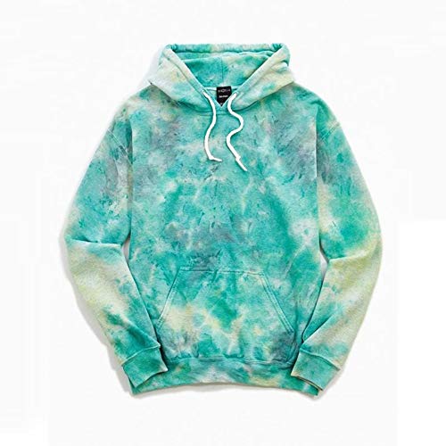 Sudaderas Hoodie Tie Dye Hoodies Mujer Sudadera Suelta Casual Impreso Harajuku Sudadera Otoño E Invierno Gradient Sudaderas Top S Verde