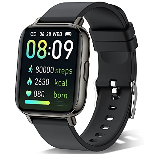 Sudugo Smartwatch, 1.69" Táctil Completa Reloj Inteligente Hombre Mujer con Monitor de Sueño, Pulsómetro, Cronómetro, Podómetro Impermeable IP67 Pulsera Actividad Inteligente para Android iOS