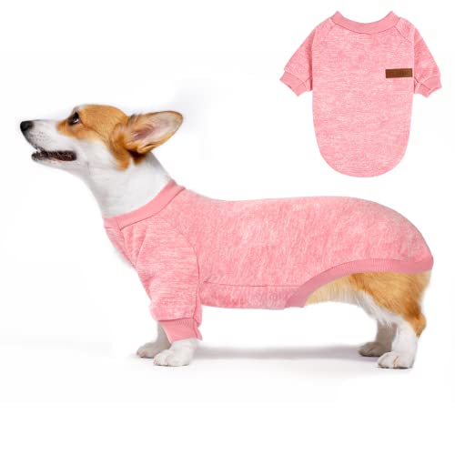 Suéter Mascotas,Jersey de Forro Polar para Perros y Gatos,Suéter para Perros Y Gatos para Mascotas,Ropa de Mascota para Cachorro,Adecuado para Perros y Gatitos pequeños,medianos.(Rosado, L)