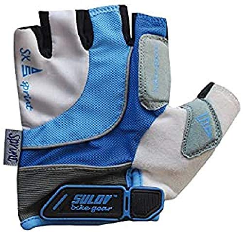 SULOV Hombre SX Sprint Guantes de Ciclismo, Hombre, Color Azul, tamaño Extra-Large