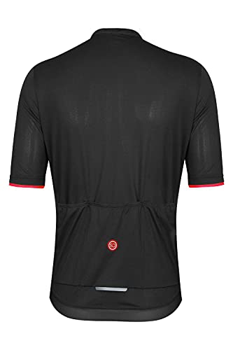 SUNDRIED Kit Ciclo de Ciclo de la Bici Jersey de Bici del Camino Cima de la montaña de los Hombres (Rojo, XS)