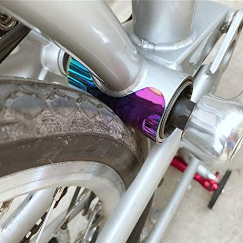 SunniMix Bike BB Frame Protector Cubierta de Pedalier Cuña Protectora para Brompton - Negro