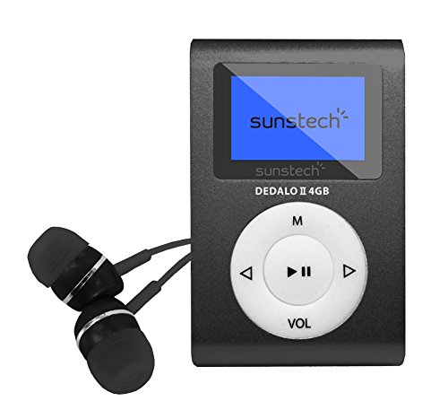 Sunstech DEDALOIII - Reproductor MP3 de 1.1'', 4 GB, color negro