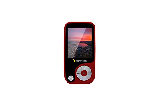 Sunstech Thorn - Reproductor de MP4 (4 GB, pantalla de 1,8", Radio) rojo