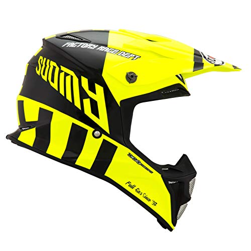 Suomy Casco MX Speed Full Gas, Amarillo Fluorescente, Talla S