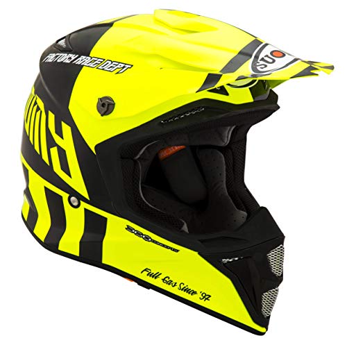 Suomy Casco MX Speed Full Gas, Amarillo Fluorescente, Talla S