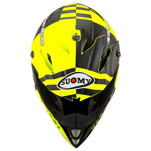 Suomy Casco MX Speed Full Gas, Amarillo Fluorescente, Talla S