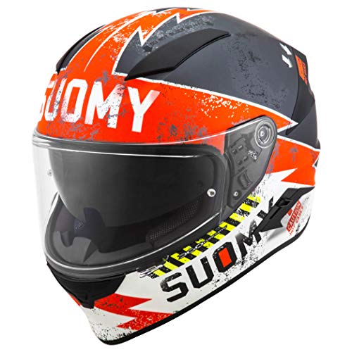 Suomy Speedstar Propeller - Casco de Moto Mate Anthr/Red, L