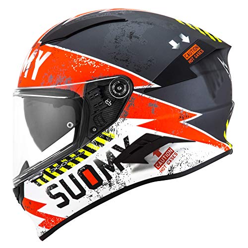 Suomy Speedstar Propeller - Casco de Moto Mate Anthr/Red, L