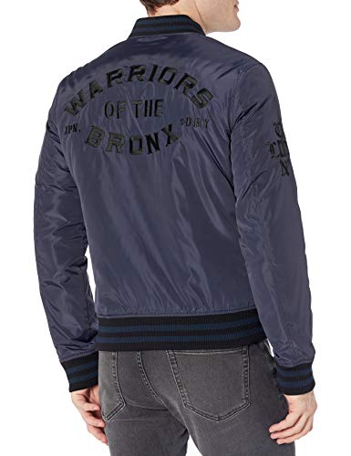 Superdry A1-Casual Jacket Chaqueta, Azul Marino, L para Hombre