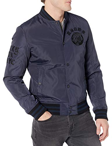 Superdry A1-Casual Jacket Chaqueta, Azul Marino, L para Hombre