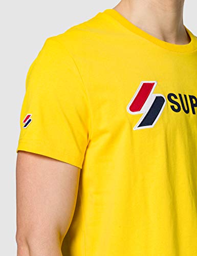 Superdry M1010971A Camiseta, Amarillo náutico, M para Hombre