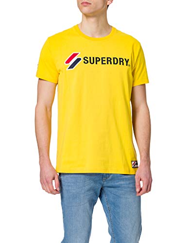 Superdry M1010971A Camiseta, Amarillo náutico, M para Hombre