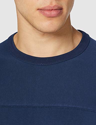 Superdry Narrative Football Top Camiseta, Atlant Navy, S para Hombre