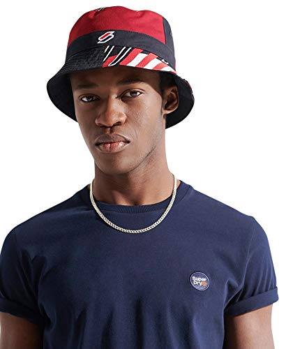 Superdry Sportstyle AOP Bucket Hat Gorras, Tricolour, M/L para Hombre