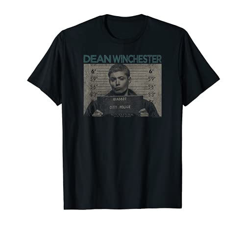 Supernatural Dean Mug Shot Camiseta