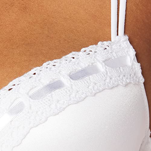 Susa 7432 - Sujetador básico para mujer, Blanco, 90A