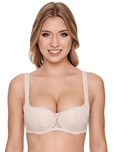 Susa 7592-Sujetador tirolés para Mujer Dirndl-BHS, Beige (Skin 288), 95C