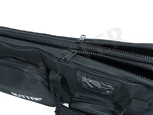 SUTTER Funda para Armas Doble Premium 125x37cm - Funda para Dos Armas largas con ópticas Maletín para Rifles