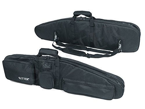 SUTTER Funda para Armas Doble Premium 125x37cm - Funda para Dos Armas largas con ópticas Maletín para Rifles