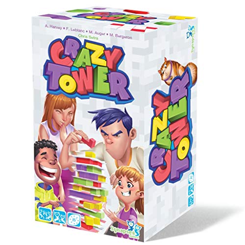 Synapses Games- Crazy Tower - Juego de Mesa en Español, Color (SYCT001ES)