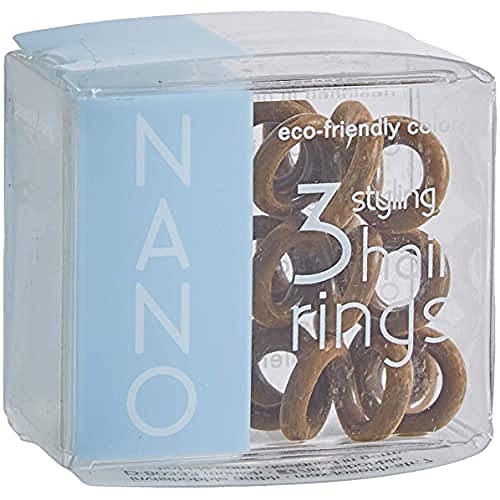 Tangle Teezer Coletero Invisibobble Nano, Pretzel Brown, 3 Unidades