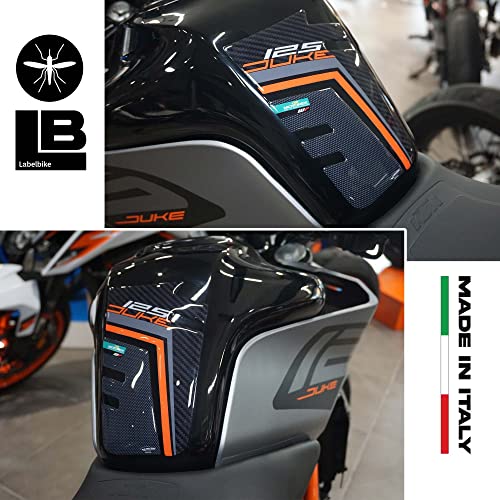 Tank PAD 3D Pegatina protector de tanque compatible con motocicletas Ktm Duke 125 2017-2021