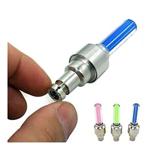 Tapón de válvula antirrobo Tapa de neumáticos Tapas de válvulas Tapas Ruedas Ruedas DIRIGIÓ Bicicleta de coche accesorio de lámpara DIRIGIÓ Luz sin batería Mountain Road Bike Bike Light 4pcs Válvula