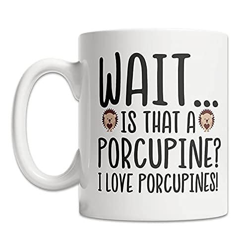 Taza de I Love Porcupines - Taza de amante de puercoespín - Idea de regalo de puercoespín lindo - Taza de puercoespín lindo - Taza de regalo de puercoespín divertido - Taza de puercoespín fresco