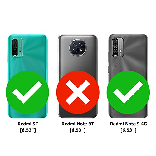 TBOC Funda Compatible con Xiaomi Redmi 9T - Xiaomi Redmi Note 9 4G [6.53"] - Carcasa [Transparente] Completa [Silicona TPU] Doble Cara [360 Grados] Protección Integral Delantera Trasera Lateral Móvil