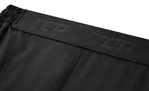 TCA Hombre Elite Tech Pantalones Cortos con Bolsillos con Cremallera - Negro, L