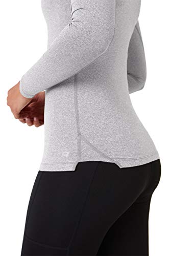 TCA Mujer SuperThermal Camiseta Termica Deportiva - Manga Larga - Marl Grey (Gris), S