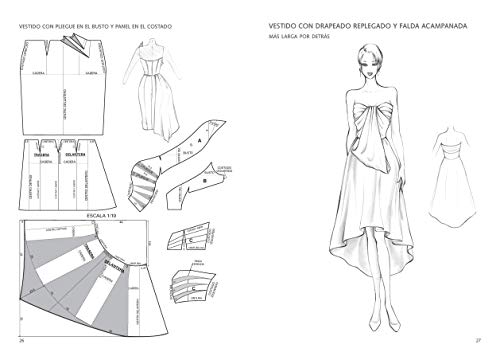 Técnicas de patronaje de moda alta costura vol. 1. Modelos de alta costura, drapeados, adornos