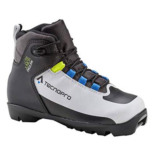 Tecno Pro Ultra Prolink - Zapatillas de esquí para niños, Infantil, Botas de esquí de Fondo, 270424900210, White Black Royal, 1