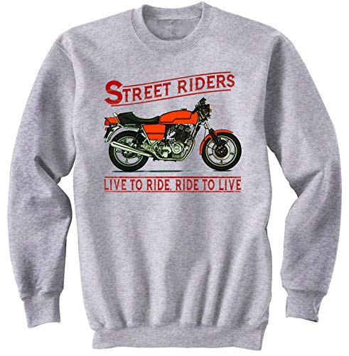 Teesandengines Laverda jota 1000 Street Riders Gris Sudadera Size Medium