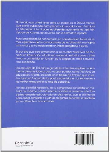 Temario oposiciones bolsa de trabajo ayuntamientos. Técnico en educación infantil. Asturias vol. I Parte general (Cuerpo De Maestros) - 9788497329569