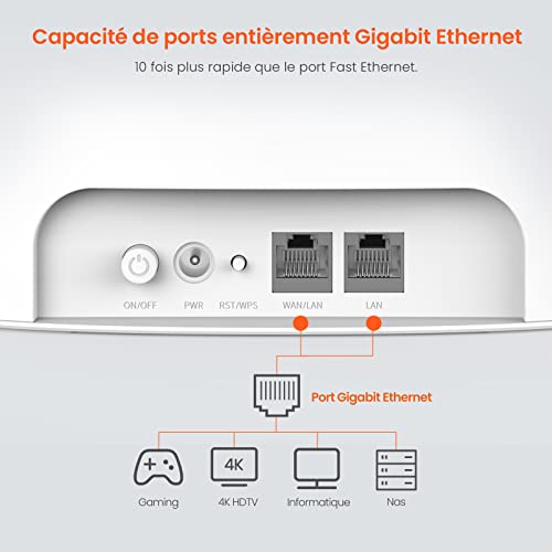 Tenda 4G09 Router 4G AC1200 Dual-Band WiFi 4G LTE con Ranura para Tarjeta SIM, CAT6 300Mbps, Conectividad de hasta 64 Dispositivos, Antenas Desmontables 5dBi 4G