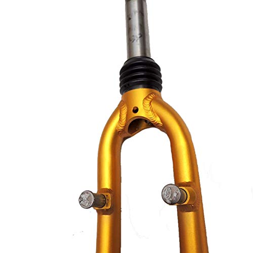 Tenedor de Bicicleta 20 pulgadas BMX plegable bicicleta amortiguación de la bicicleta amortiguador de choque frontal horquilla aleación de aluminio V Frontal horquilla abierto 74mm Accesorio de bicicl
