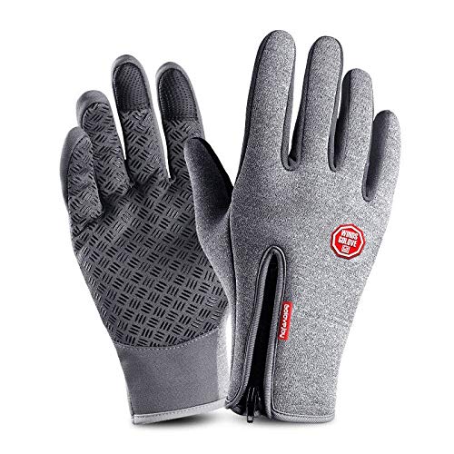 Térmicos Guantes De Invierno Pantalla Táctil,Guantes De Invierno Ski Mens Moda Mujer Negro Caliente Ciclismo Paraviento Impermeable Guantes Pantalla Táctil Señoras Antideslizante Guantes De Equit