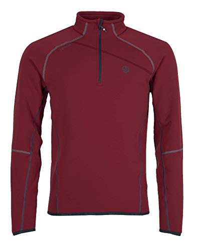 Ternua Magik 1/2 Zip M Camiseta de Manga Larga, Hombre, Rojo (Rumba Red), S