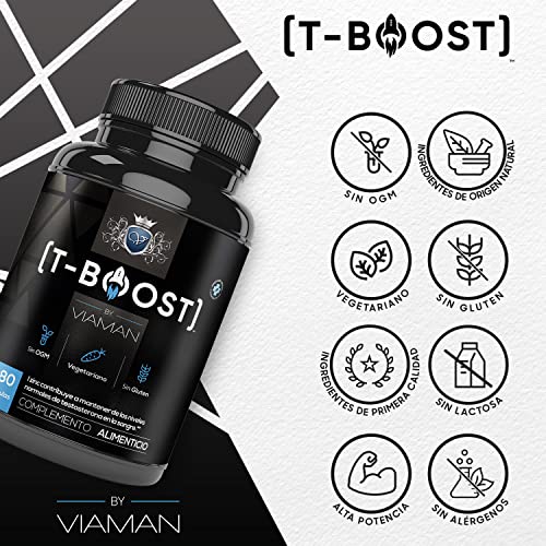 Testo Booster 180 Cápsulas - Reduce el Cansancio y la Fatiga, Con Vitamina A, Vitamina D + K, B6, B9, B12 Selenio, Zinc, Magnesio y Raíz de Maca, Apoya tu Entrenamiento y tu Rendimiento Físico