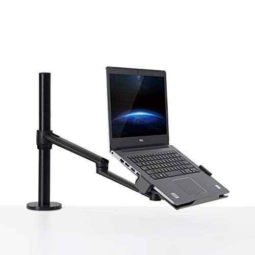 Thingy Club Soporte para portátil de un solo brazo, soporte de escritorio para portátil de 12 a 17 pulgadas, altura ajustable, giratorio en cualquier ángulo (brazo individual)