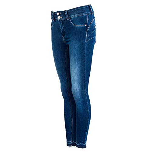 Tiffosi DOUBLE_UP_21, Vaqueros Straight para Mujer, Azul (Blue M1030), One Size (Tamaño del fabricante:T/U)