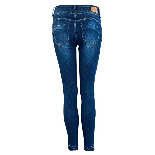 Tiffosi DOUBLE_UP_21, Vaqueros Straight para Mujer, Azul (Blue M1030), One Size (Tamaño del fabricante:T/U)