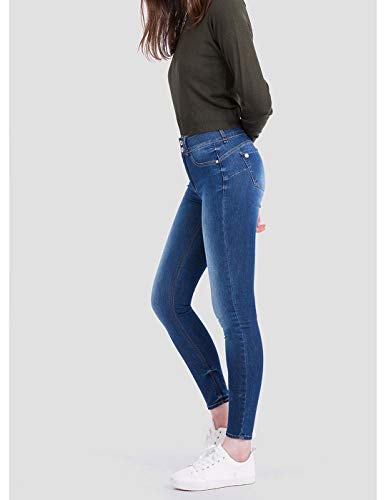 Tiffosi One Size Mujer Double Comfort 4 Azul Medio Lavado