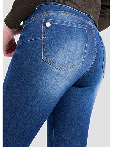 Tiffosi One Size Mujer Double Comfort 4 Azul Medio Lavado