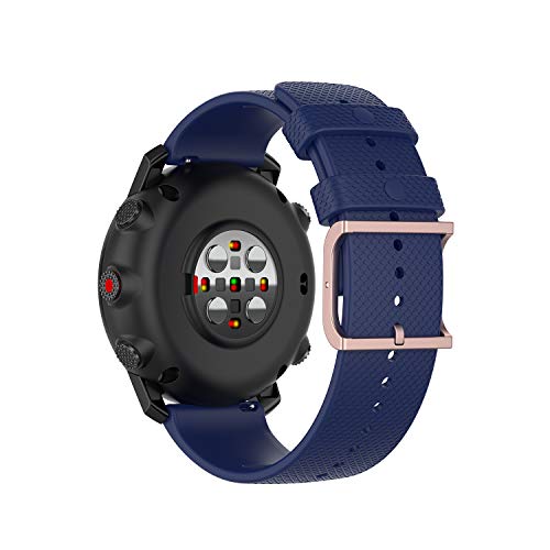 Tiggo 22MM Correa Compatible con Polar Grit X / Vantage M,Bandas Correa Repuesto,Reloj Recambio Brazalete Correa Repuesto para Polar Vantage M2/Garmin Venu 2/ Amazfit GTR 47mm (azul marino)