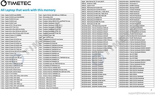 Timetec Hynix IC DDR4 2400MHz PC4-19200 Unbuffered Non-ECC 1.2V CL16 1Rx8 Single Rank 260 Pin SODIMM Laptop Notebook Computer Memory RAM Module Upgrade (8GB (2x 4GB))